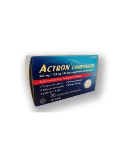 Bayer ACTRON COMPUESTO 267 MG/133 MG/40 MG 10 COMPRIMIDOS EFERVESCENTES
