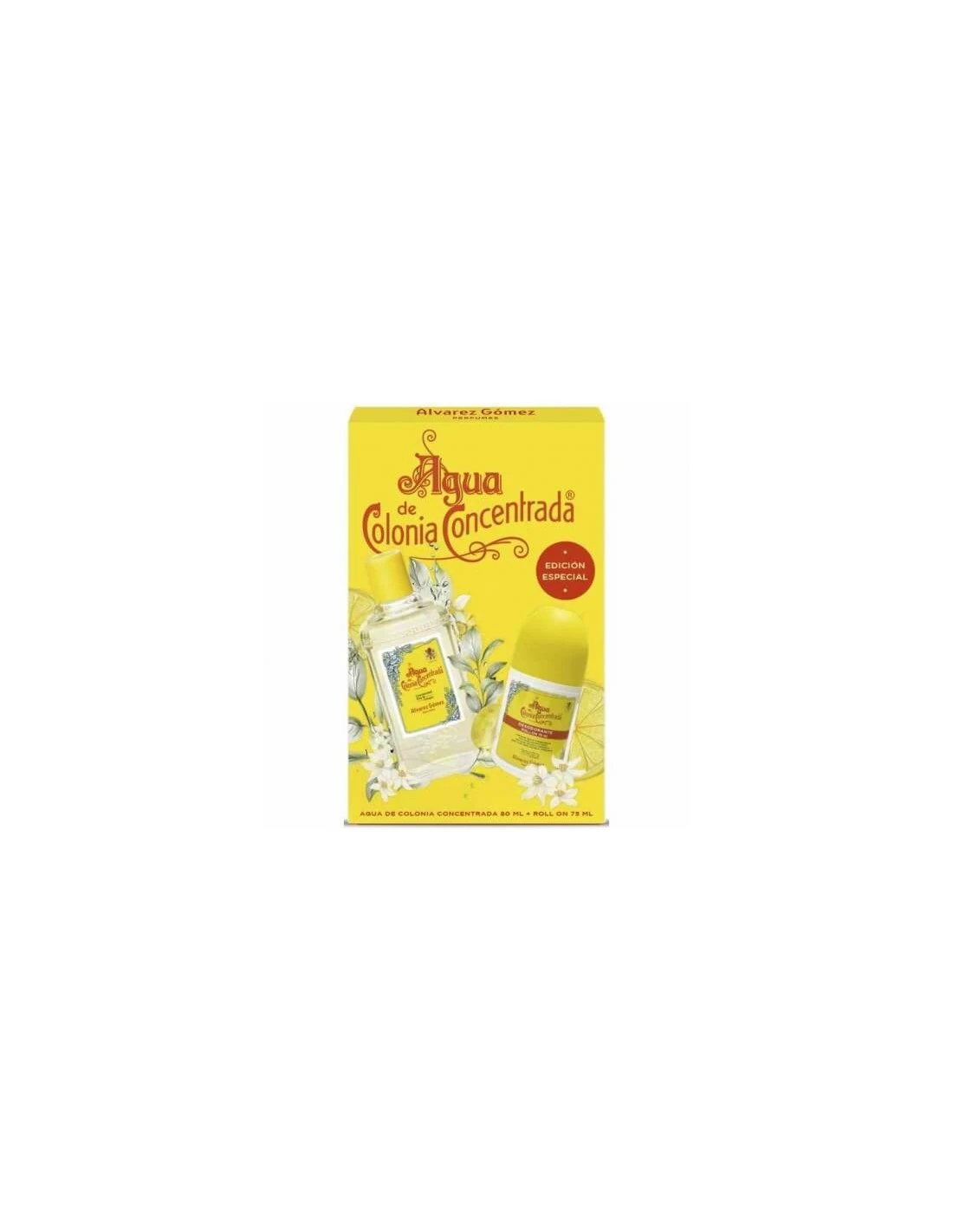 ALVAREZ GOMEZ ESTUCHE AGUA DE COLONIA CONCENTRADA 80ML + DEO ROLL ON 75ML 3 ALVAREZ GOMEZ ESTUCHE AGUA DE COLONIA CONCENTRADA 80ML + DEO ROLL ON 75ML