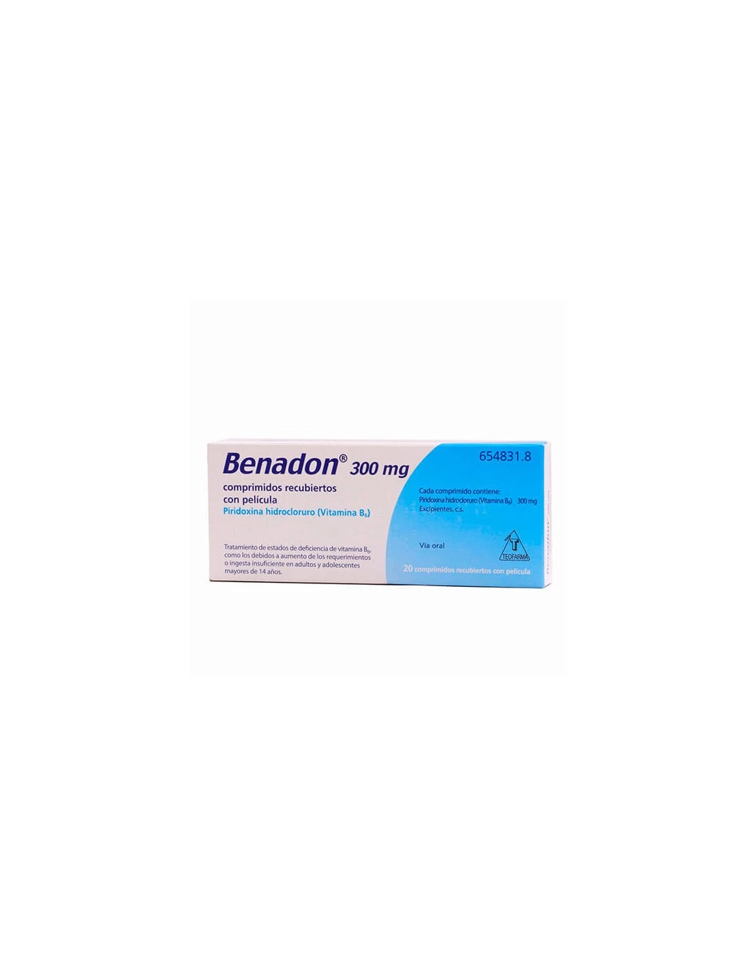 BENADON 300 Mg 20 COMPRIMIDOS RECUBIERTOS 3 BENADON 300 Mg 20 COMPRIMIDOS RECUBIERTOS
