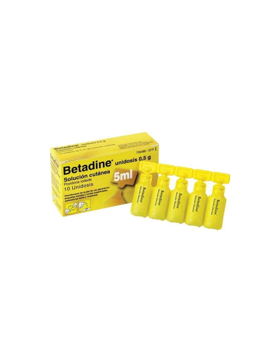BETADINE UNIDOSIS 100 MG/ML SOLUCION CUTANEA 10 UNIDOSIS 5 ML 3 BETADINE UNIDOSIS 100 MG/ML SOLUCION CUTANEA 10 UNIDOSIS 5 ML