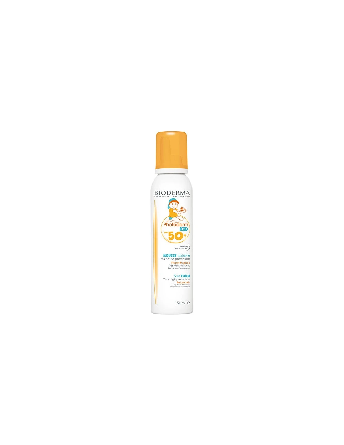BIODERMA PHOTODERM KID SPF50+ MOUSSE NIÑOS 150ML 3 BIODERMA PHOTODERM KID SPF50+ MOUSSE NIÑOS 150ML