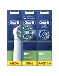 Oral B CEPILLO DENTAL ELECTRICO RECAMBIO ORAL-B PRO CROSS ACTION 6 CABEZALES DE RECAMBIO