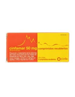 CINFAMAR 50 MG 4 COMPRIMIDOS RECUBIERTOS
