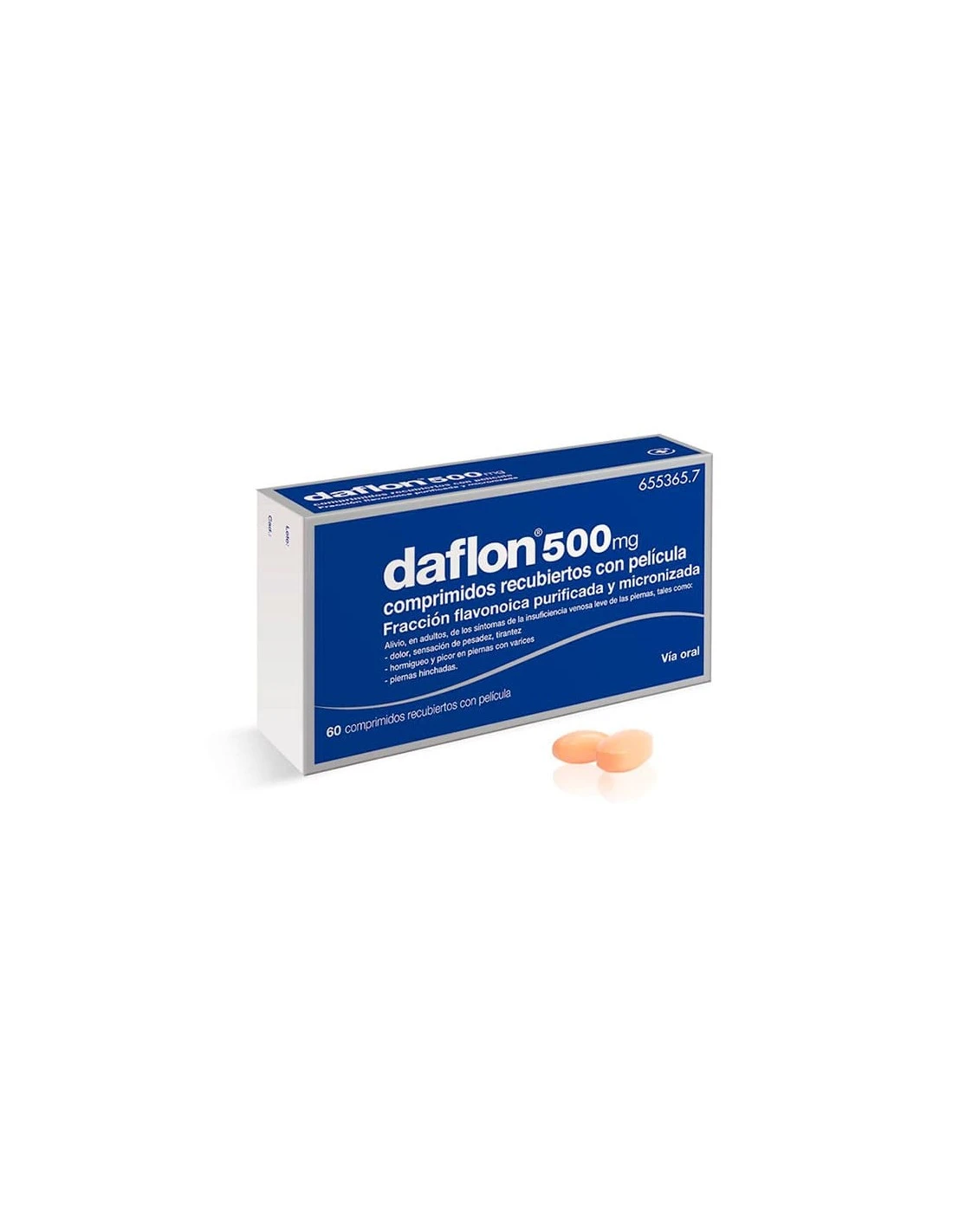 DAFLON 500 MG 60 COMPRIMIDOS RECUBIERTOS 3 DAFLON 500 MG 60 COMPRIMIDOS RECUBIERTOS