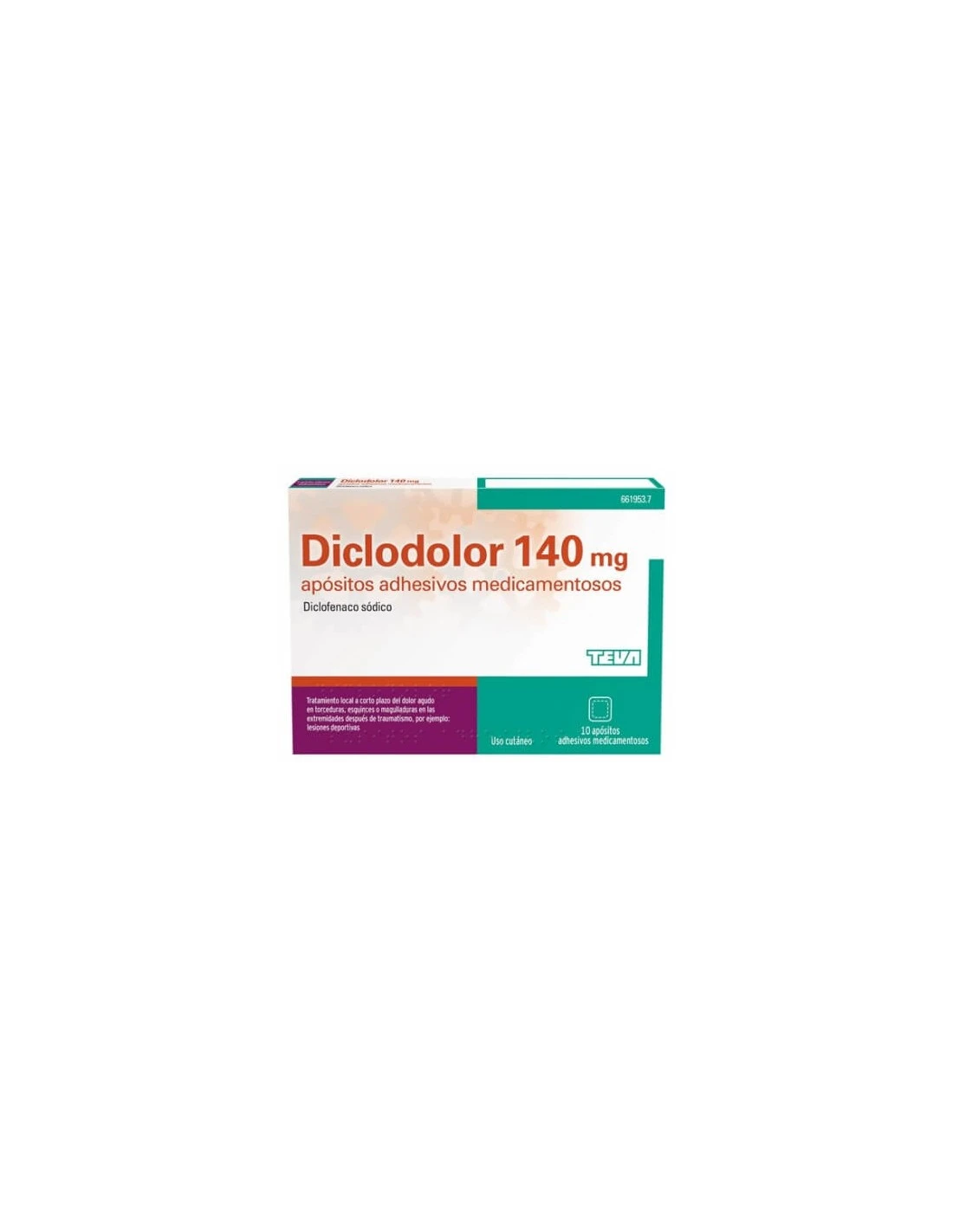 DICLODOLOR 140 MG 10 APOSITOS ADHESIVOS MEDICAMENTOSOS 3 DICLODOLOR 140 MG 10 APOSITOS ADHESIVOS MEDICAMENTOSOS