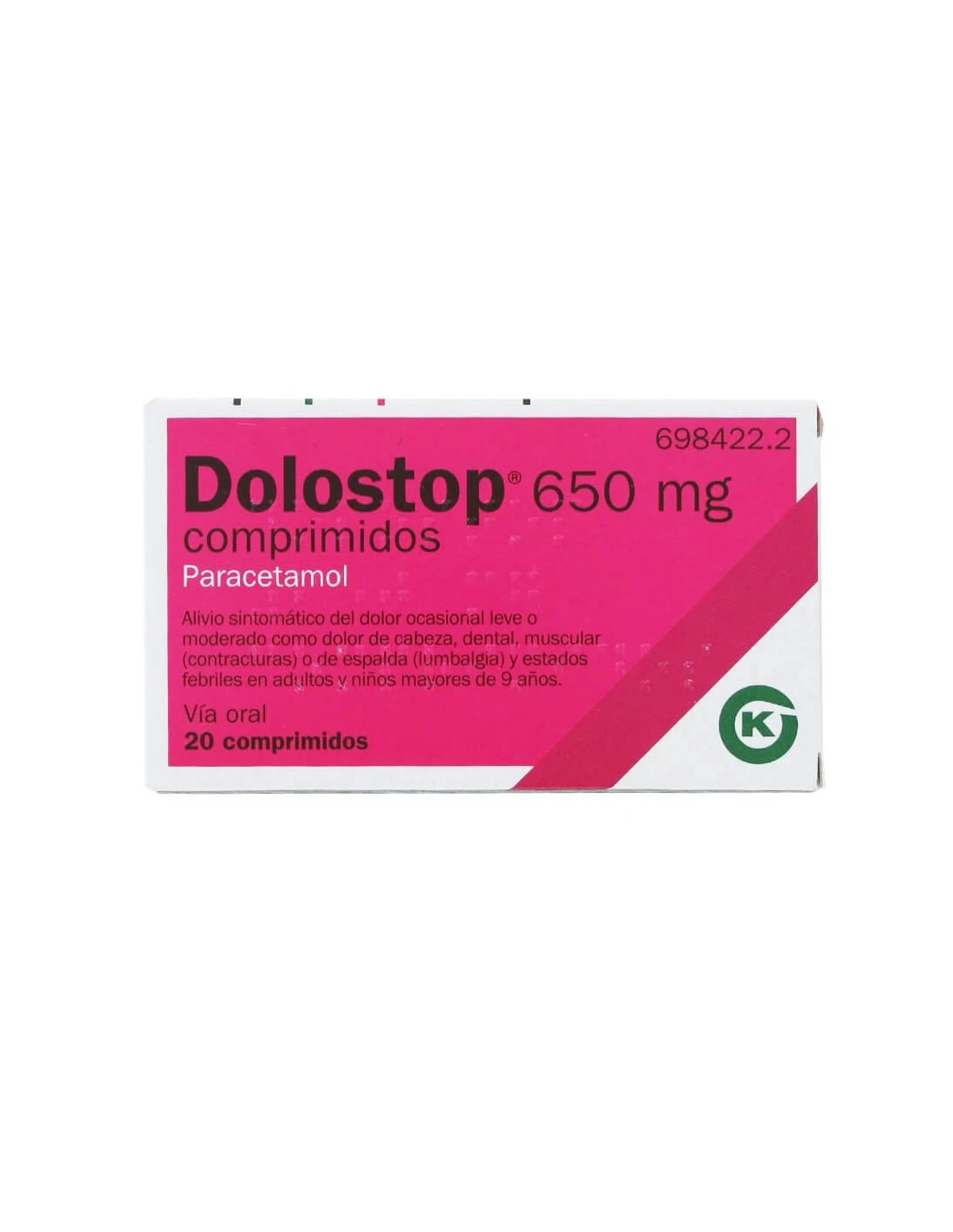 DOLOSTOP 650 MG COMPRIMIDOS 3 DOLOSTOP 650 MG COMPRIMIDOS