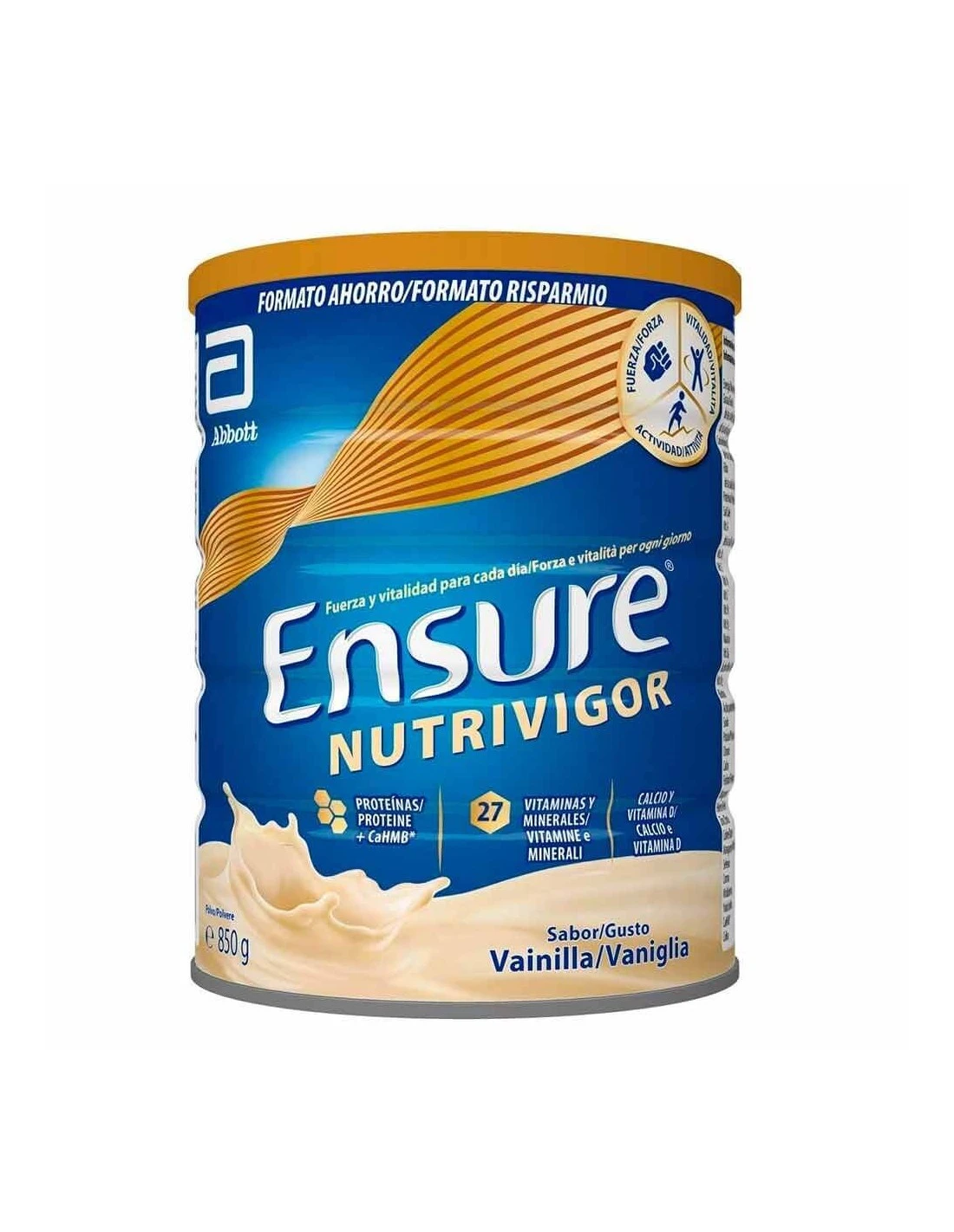 ENSURE NUTRIVIGOR VAINILLA 850GR 3 ENSURE NUTRIVIGOR VAINILLA 850GR