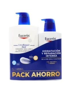 EUCERIN UREAREPAIR PLUS LOCION 10% UREA 1 LITRO + LOCION 10% UREA 400ML