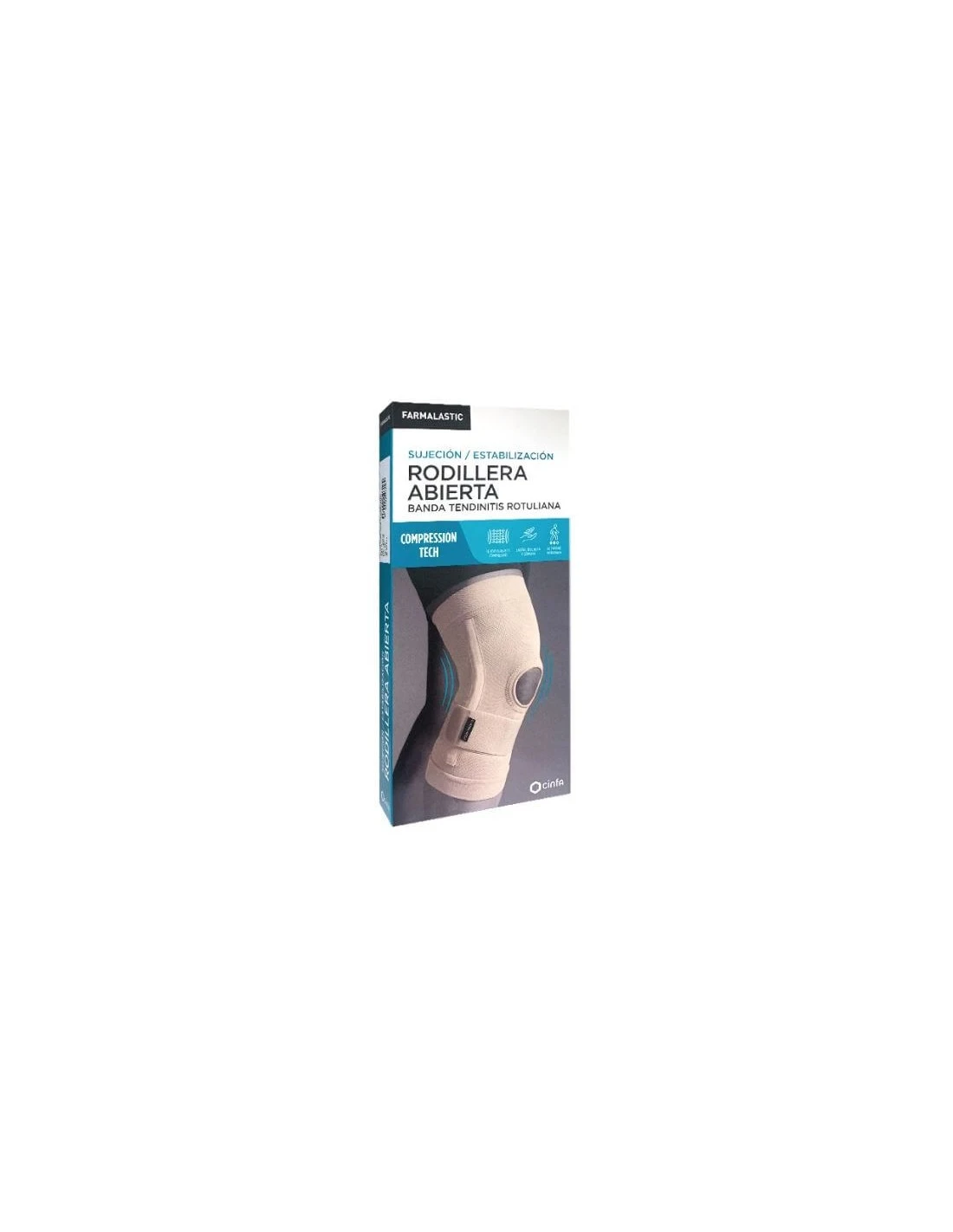 FARMALASTIC SUJECIÓN / ESTABILIZACIÓN RODILLERA ABIERTA BANDA TENDINITIS ROTULIANA TALLA G 3 FARMALASTIC SUJECIÓN / ESTABILIZACIÓN RODILLERA ABIERTA BANDA TENDINITIS ROTULIANA TALLA G