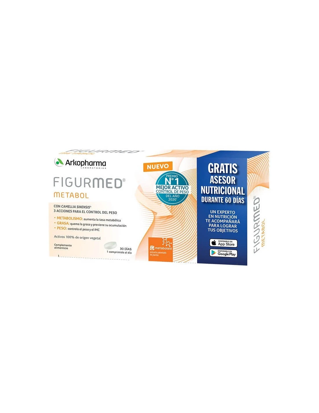 Arkopharma FIGURMED METABOL 30 COMPRIMIDOS 3 Arkopharma FIGURMED METABOL 30 COMPRIMIDOS
