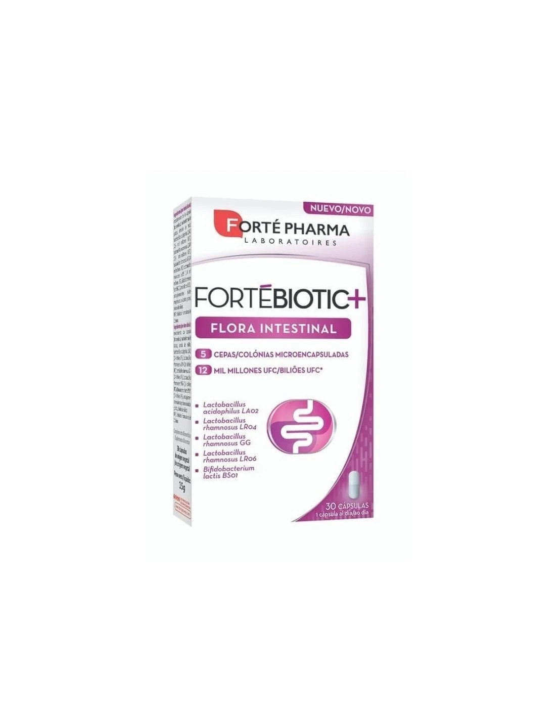 FORTE PHARMA FORTEBIOTIC+ FLORA INTESTINAL 30 CAPSULAS 3 FORTE PHARMA FORTEBIOTIC+ FLORA INTESTINAL 30 CAPSULAS