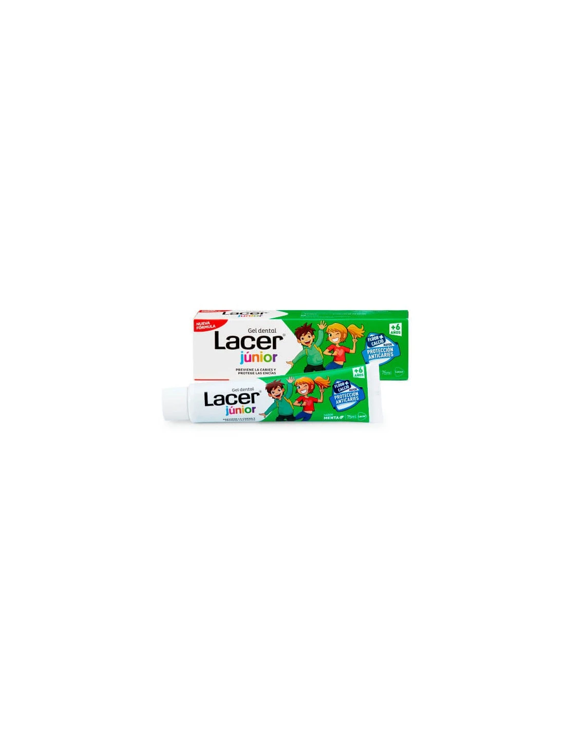 LACER JUNIOR GEL DENTAL SABOR MENTA 75ML 3 LACER JUNIOR GEL DENTAL SABOR MENTA 75ML