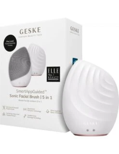 GESKE SONIC FACIAL BRUSH 5 EN 1 BLANCO ROSADO
