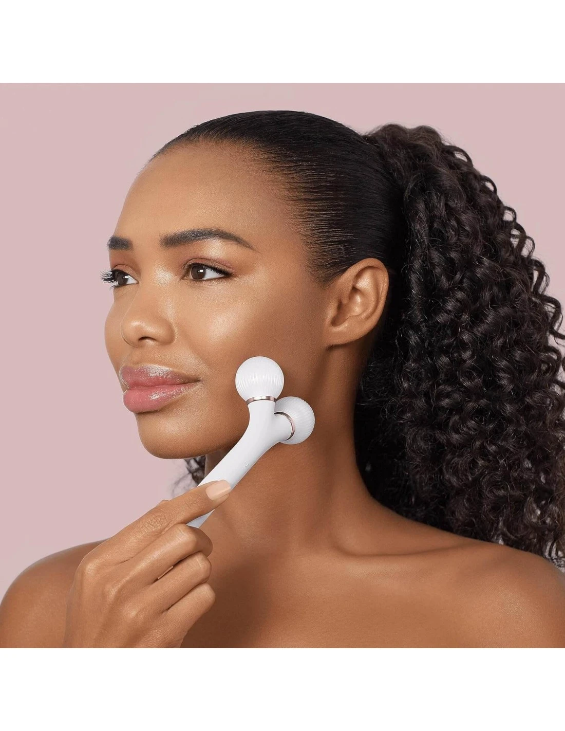 GESKE SONIC FACIAL ROLLER 4 EN 1 BLANCO ROSADO 4 GESKE SONIC FACIAL ROLLER 4 EN 1 BLANCO ROSADO - Imagen 2