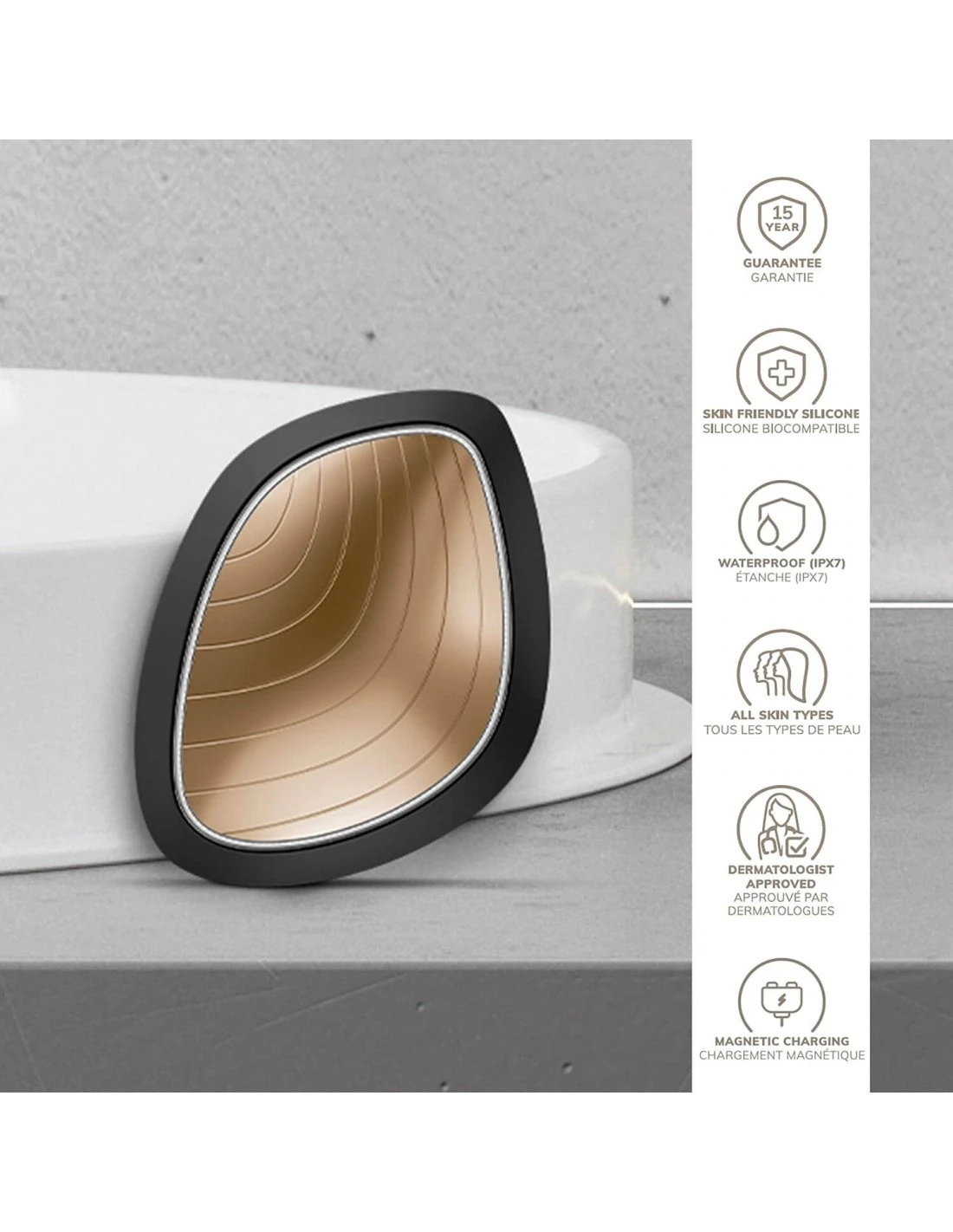 GESKE SONIC WARM & COOL MASK 9 EN 1 NEGRO 6 GESKE SONIC WARM & COOL MASK 9 EN 1 NEGRO - Imagen 4