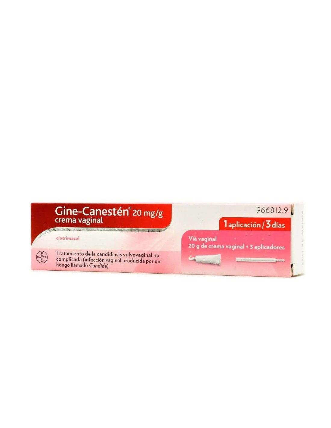 Bayer GINE-CANESTEN 20 MG/G CREMA VAGINAL 3 Bayer GINE-CANESTEN 20 MG/G CREMA VAGINAL