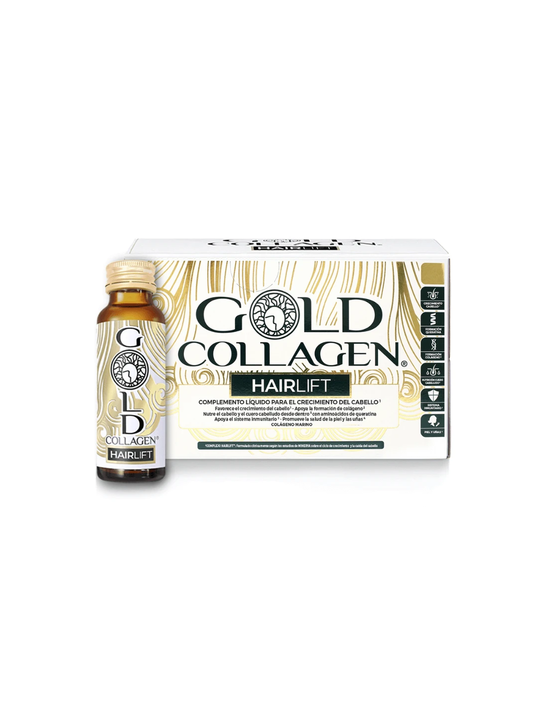 GOLD COLLAGEN HAIRLIFT 10 FRASCOS 50 ML 3 GOLD COLLAGEN HAIRLIFT 10 FRASCOS 50 ML