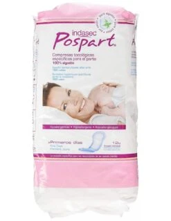 INDASEC POSTPARTO COMPRESA NORMAL 12 UNIDADES