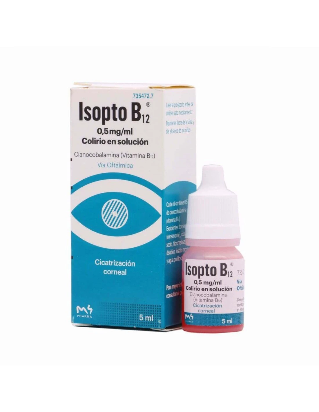 ISOPTO B12 0,5 Mg/ml COLIRIO EN SOLUCION 1 FRASCO 5 Ml 3 ISOPTO B12 0,5 Mg/ml COLIRIO EN SOLUCION 1 FRASCO 5 Ml