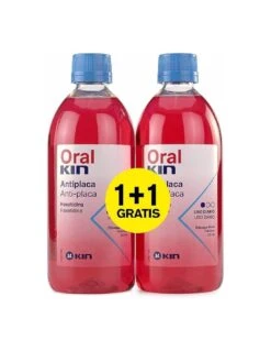 KIN ORALKIN ENJUAGUE BUCAL ANTIPLACA PACK 2X500 ML