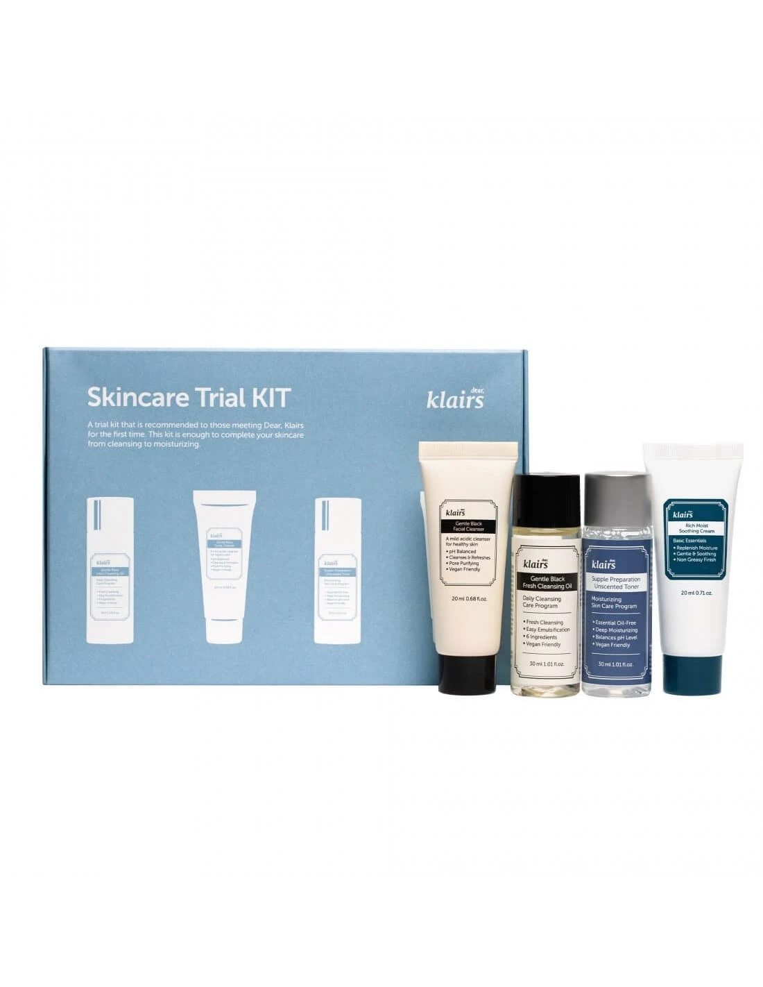 KLAIRS SKINCARE TRIAL KIT 3 KLAIRS SKINCARE TRIAL KIT