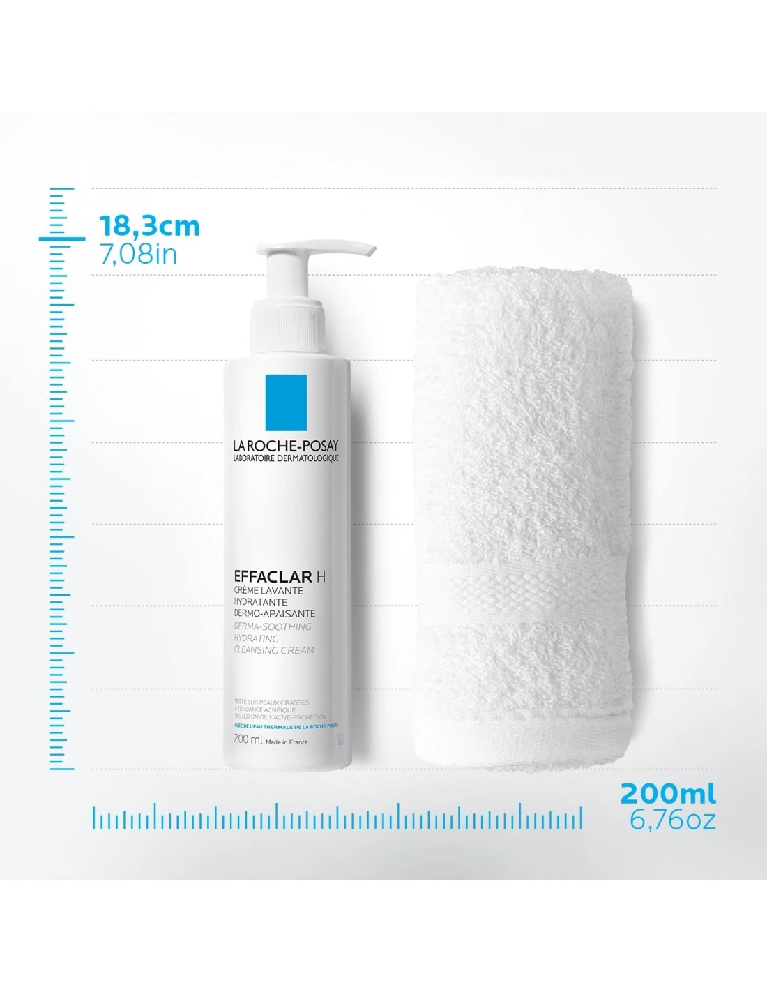 LA ROCHE-POSAY LA ROCHE POSAY EFFACLAR H CREMA LAVANTE 200ML 7 LA ROCHE-POSAY LA ROCHE POSAY EFFACLAR H CREMA LAVANTE 200ML - Imagen 5