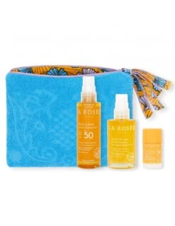 LA ROSEE NECESER PLAYA ACEITE NUTRITIVO + ACEITE SPF50 + STICK SOLAR