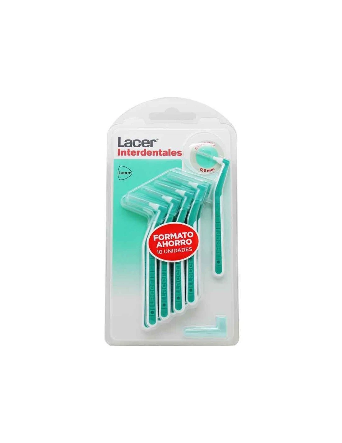 LACER CEPILLO INTERDENTAL ANGULAR EXTRAFINO 0,6 MM 10 UNIDADES 3 LACER CEPILLO INTERDENTAL ANGULAR EXTRAFINO 0,6 MM 10 UNIDADES