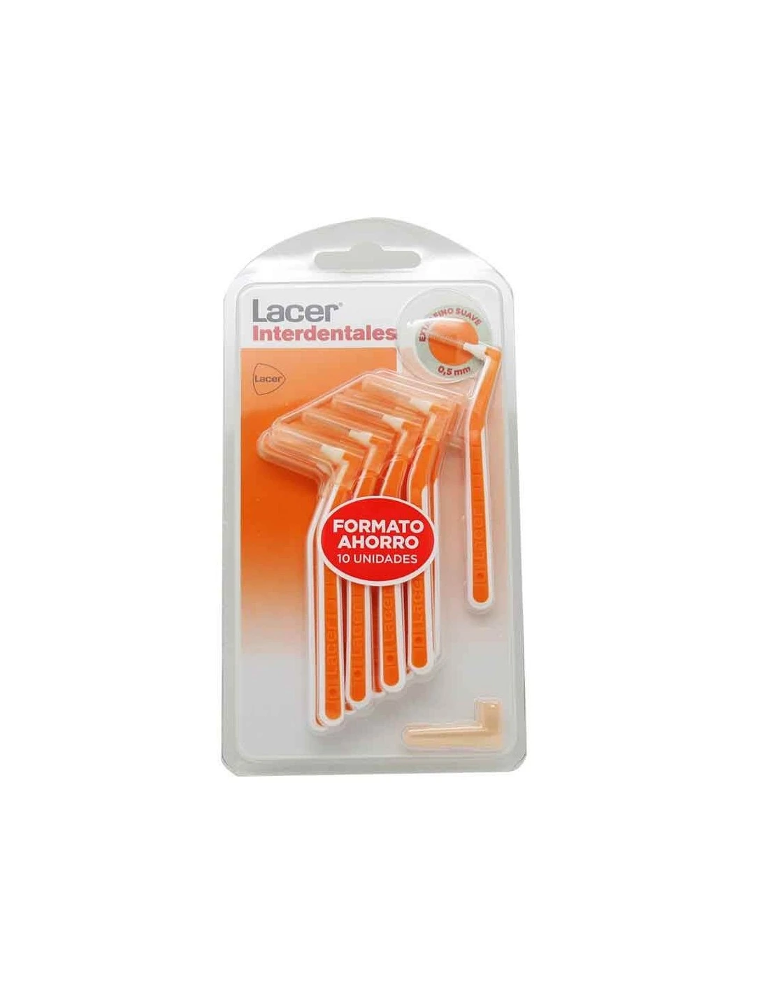 LACER CEPILLO INTERDENTAL ANGULAR EXTRAFINO SUAVE 0,5 MM 10 UNIDADES 3 LACER CEPILLO INTERDENTAL ANGULAR EXTRAFINO SUAVE 0,5 MM 10 UNIDADES