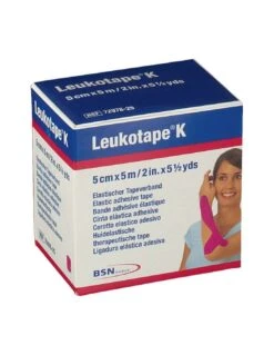 LEUKOTAPE K CINTA KINESIOLOGICA VENDAJE NEUROMUSCULAR 5M X 5CM ROSA
