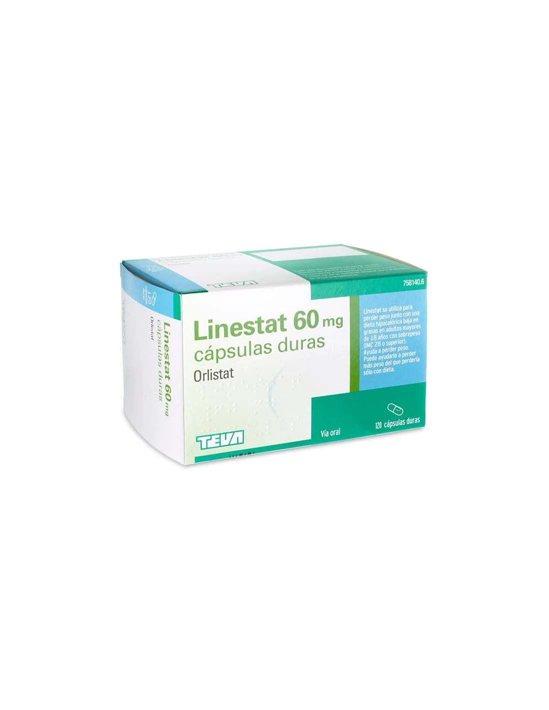 LINESTAT 60 MG 120 CAPSULAS 3 LINESTAT 60 MG 120 CAPSULAS