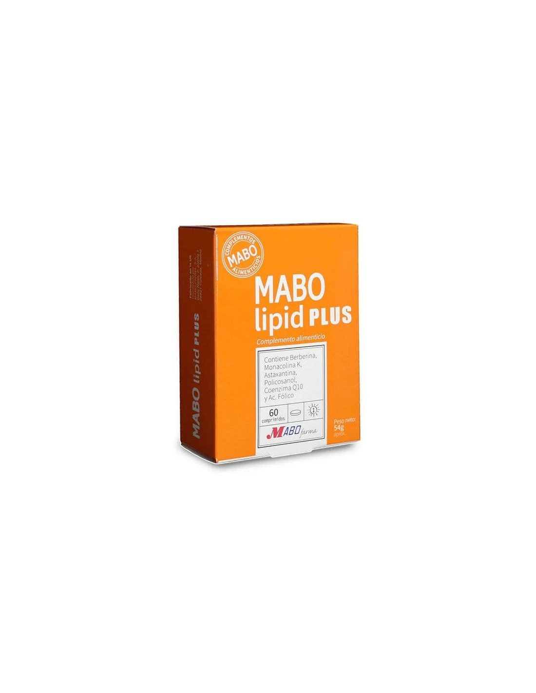 MABO LIPID PLUS 60 COMPRIMIDOS 3 MABO LIPID PLUS 60 COMPRIMIDOS