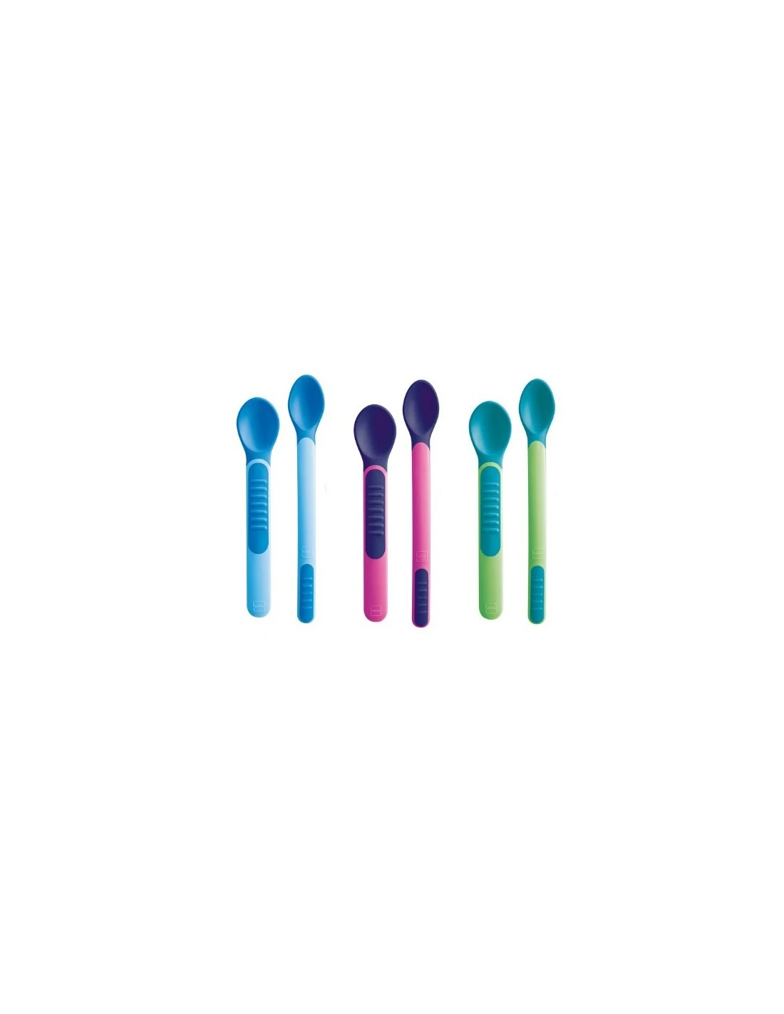 MAM HEAT SENSITIVE SPOON & COVER MAM CUCHARA CON PUNTAS SENSIBLES AL CALOR 3 MAM HEAT SENSITIVE SPOON & COVER MAM CUCHARA CON PUNTAS SENSIBLES AL CALOR