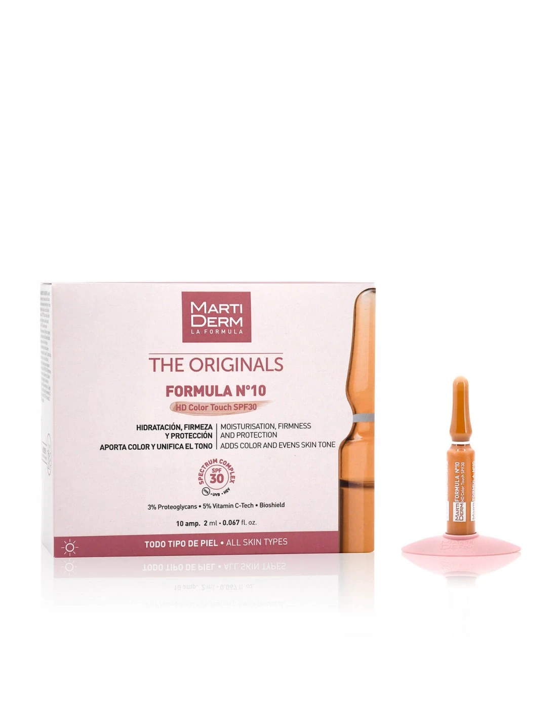 MARTIDERM THE ORIGINALS FORMULA Nº 10 HD COLOR TOUCH SPF30 10 AMPOLLAS 3 MARTIDERM THE ORIGINALS FORMULA Nº 10 HD COLOR TOUCH SPF30 10 AMPOLLAS