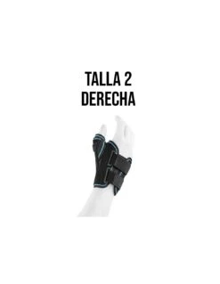 MUÑEQUERA SEMIRRIGIDA TEXTIL FERULA PULGAR DERECHO TALLA 2 (REF. ACE517D) ACTIUS BY ORLIMAN