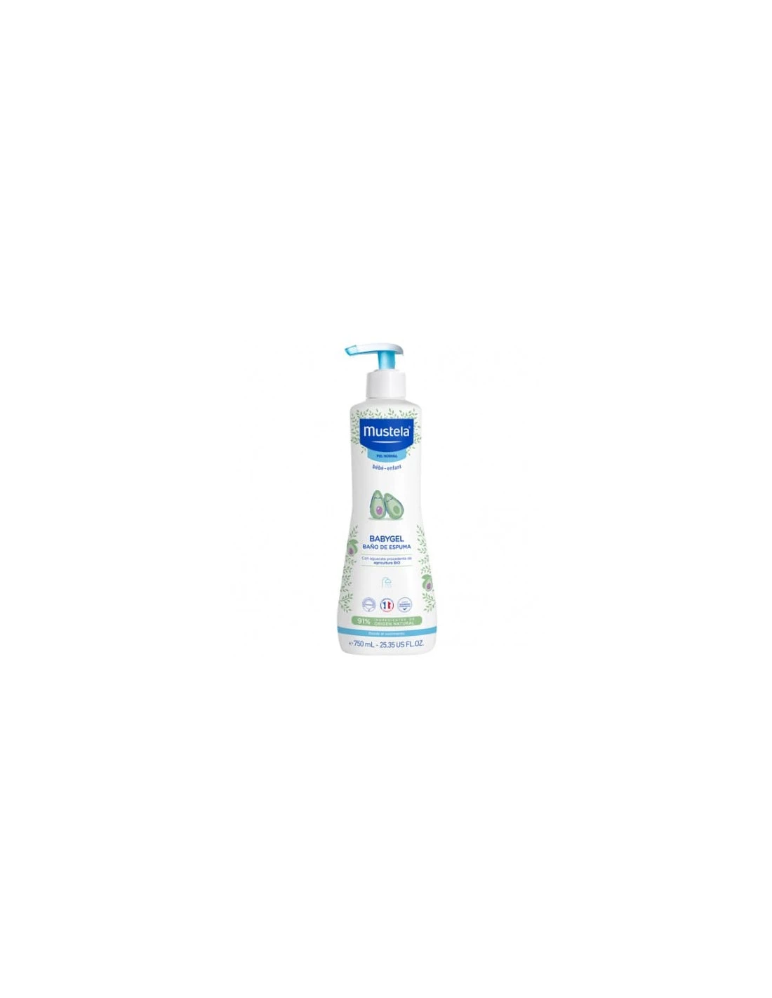 MUSTELA BABYGEL BAÑO DE ESPUMA 750ML 3 MUSTELA BABYGEL BAÑO DE ESPUMA 750ML