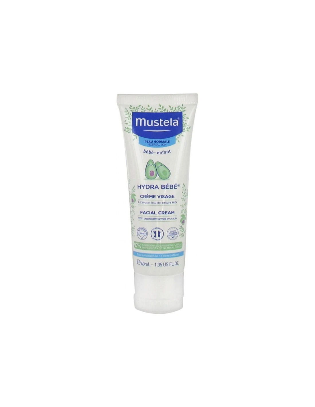 MUSTELA HYDRA BEBE CREMA FACIAL 40 ML 3 MUSTELA HYDRA BEBE CREMA FACIAL 40 ML
