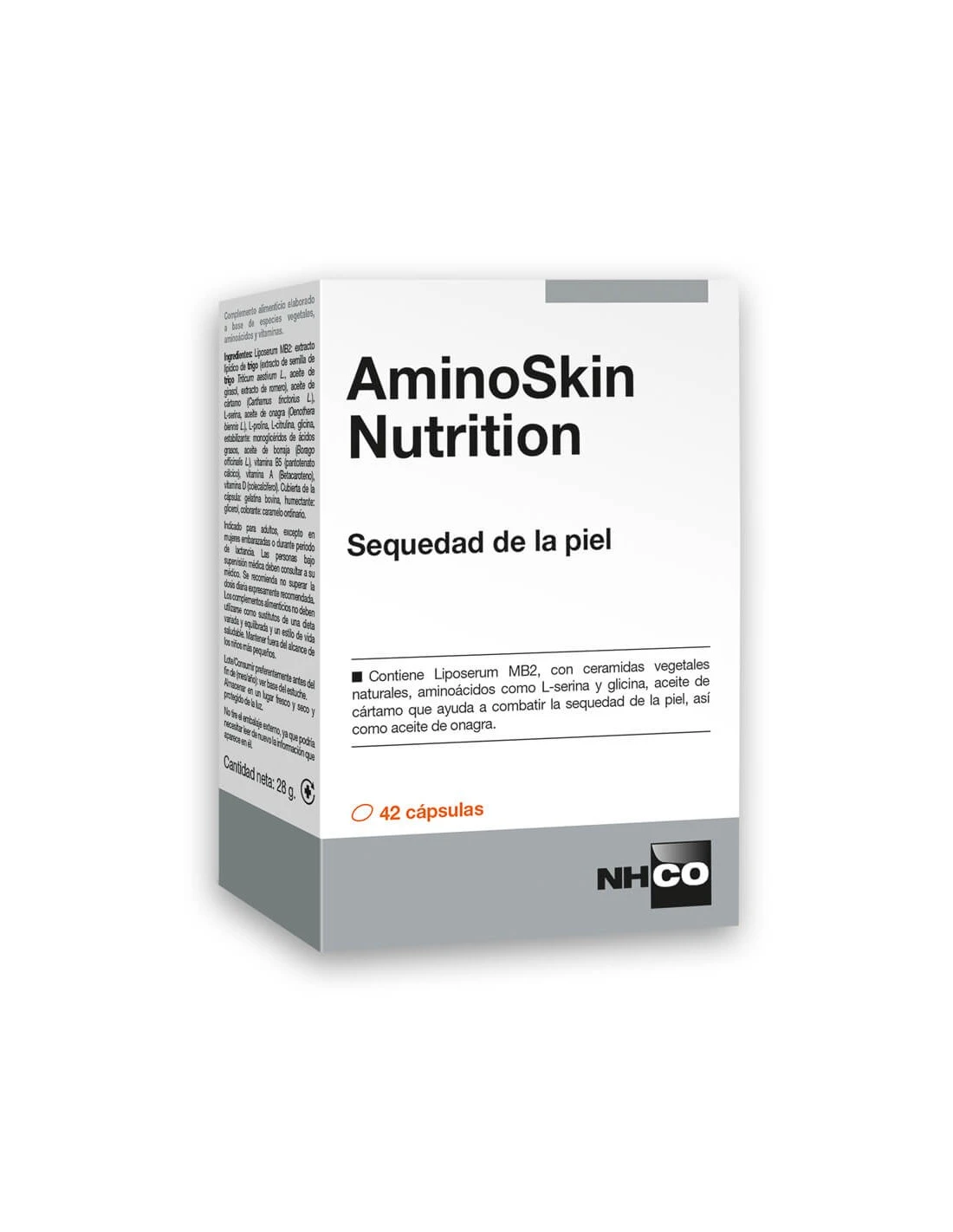 NHCO AMINOSKIN NUTRITION SEQUEDAD PIEL 42 CAPSULAS 3 NHCO AMINOSKIN NUTRITION SEQUEDAD PIEL 42 CAPSULAS
