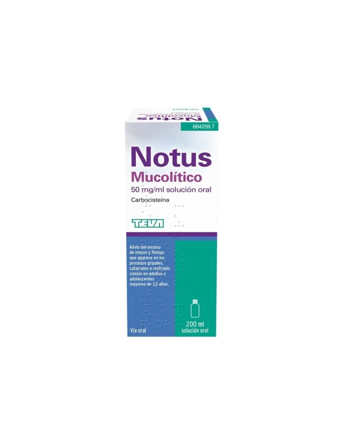 NOTUS MUCOLÍTICO 50 MG/ML SOLUCIÓN ORAL 3 NOTUS MUCOLÍTICO 50 MG/ML SOLUCIÓN ORAL