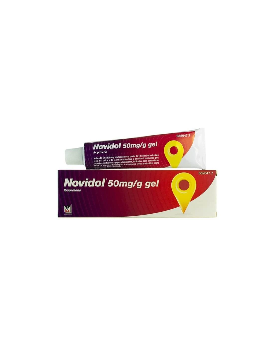 NOVIDOL 50 Mg/g GEL 60G 3 NOVIDOL 50 Mg/g GEL 60G