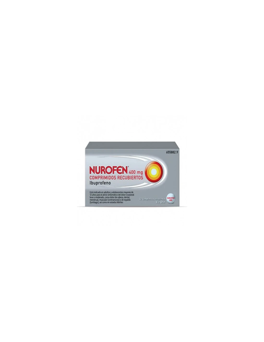 NUROFEN 400 Mg COMPRIMIDOS RECUBIERTOS 3 NUROFEN 400 Mg COMPRIMIDOS RECUBIERTOS