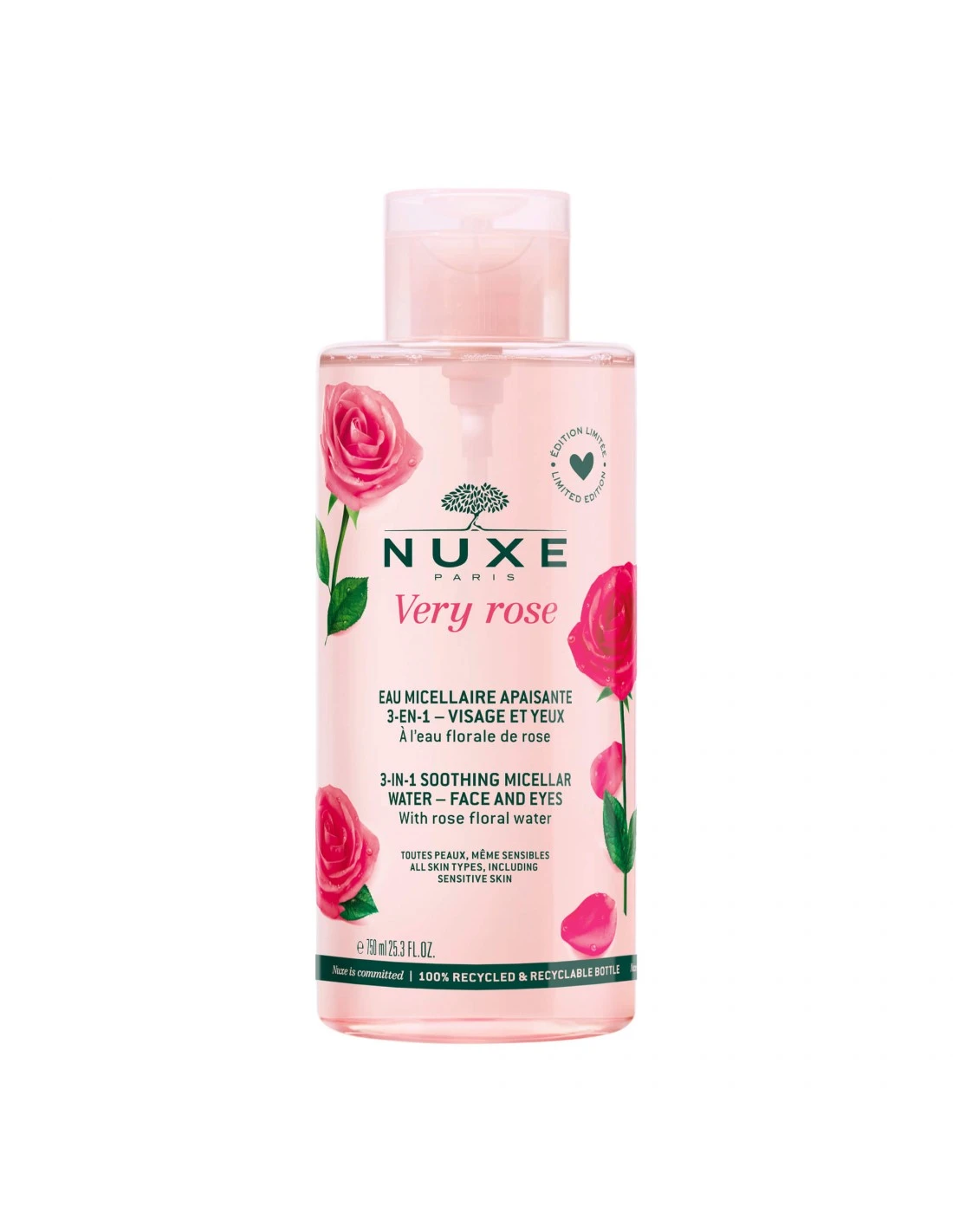 NUXE VERY ROSE AGUA MICELAR PIEL NORMAL EDICIÓN LIMITADA 750 ML 3 NUXE VERY ROSE AGUA MICELAR PIEL NORMAL EDICIÓN LIMITADA 750 ML