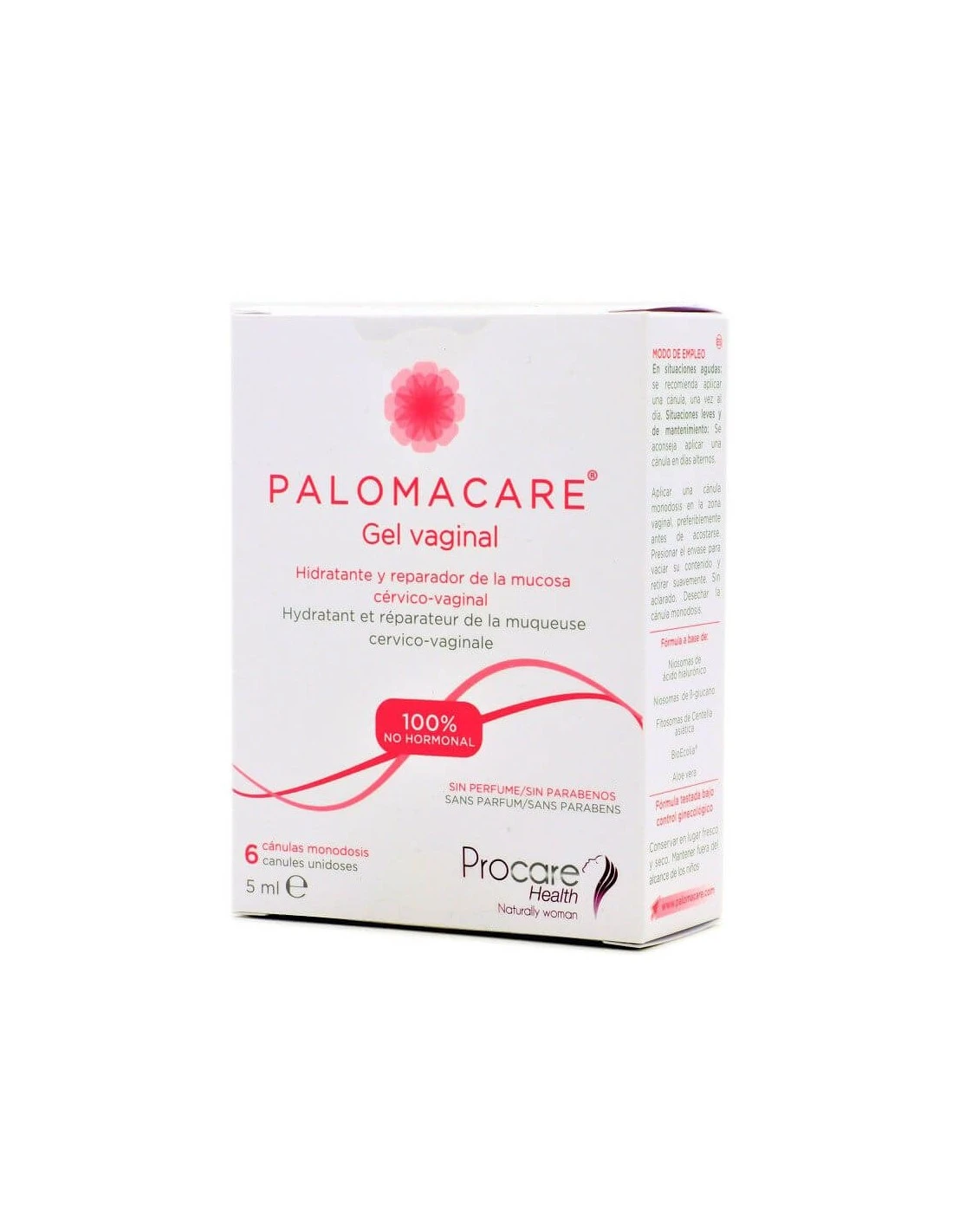 PALOMACARE GEL VAGINAL MONODOSIS 6 CANULAS 5ML 3 PALOMACARE GEL VAGINAL MONODOSIS 6 CANULAS 5ML