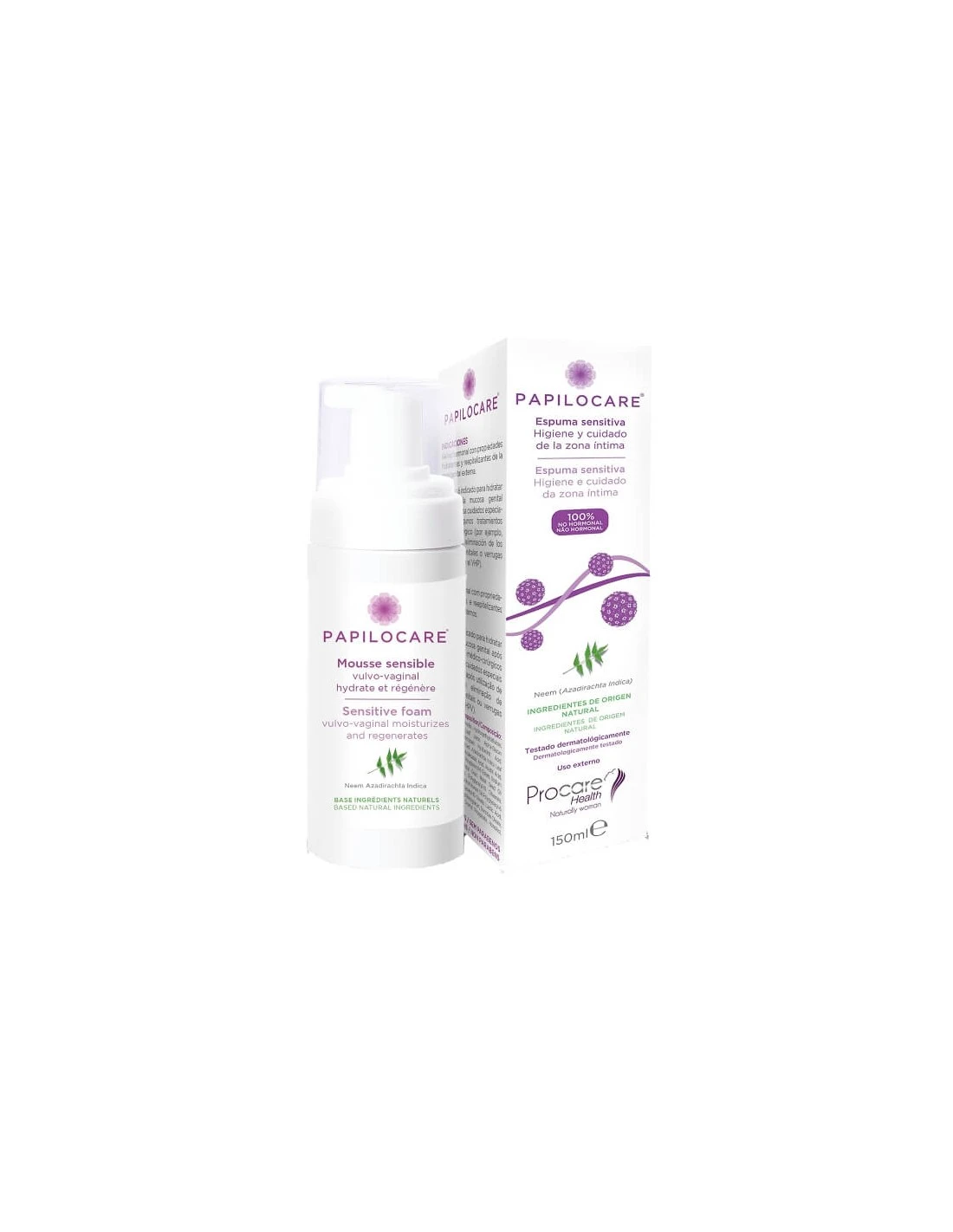 PAPILOCARE ESPUMA SENSITIVA 150ML 3 PAPILOCARE ESPUMA SENSITIVA 150ML