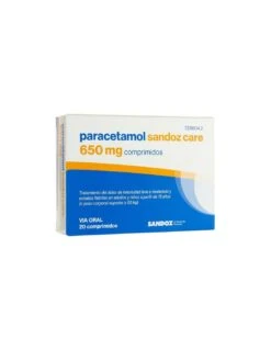 PARACETAMOL SANDOZ CARE EFG 650 MG 20 COMPRIMIDOS