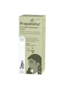 Bayer PROPALNATUR TOS Y DOLOR DE GARGANTA JARABE 120 ML SABOR LIMON Y CEREZA
