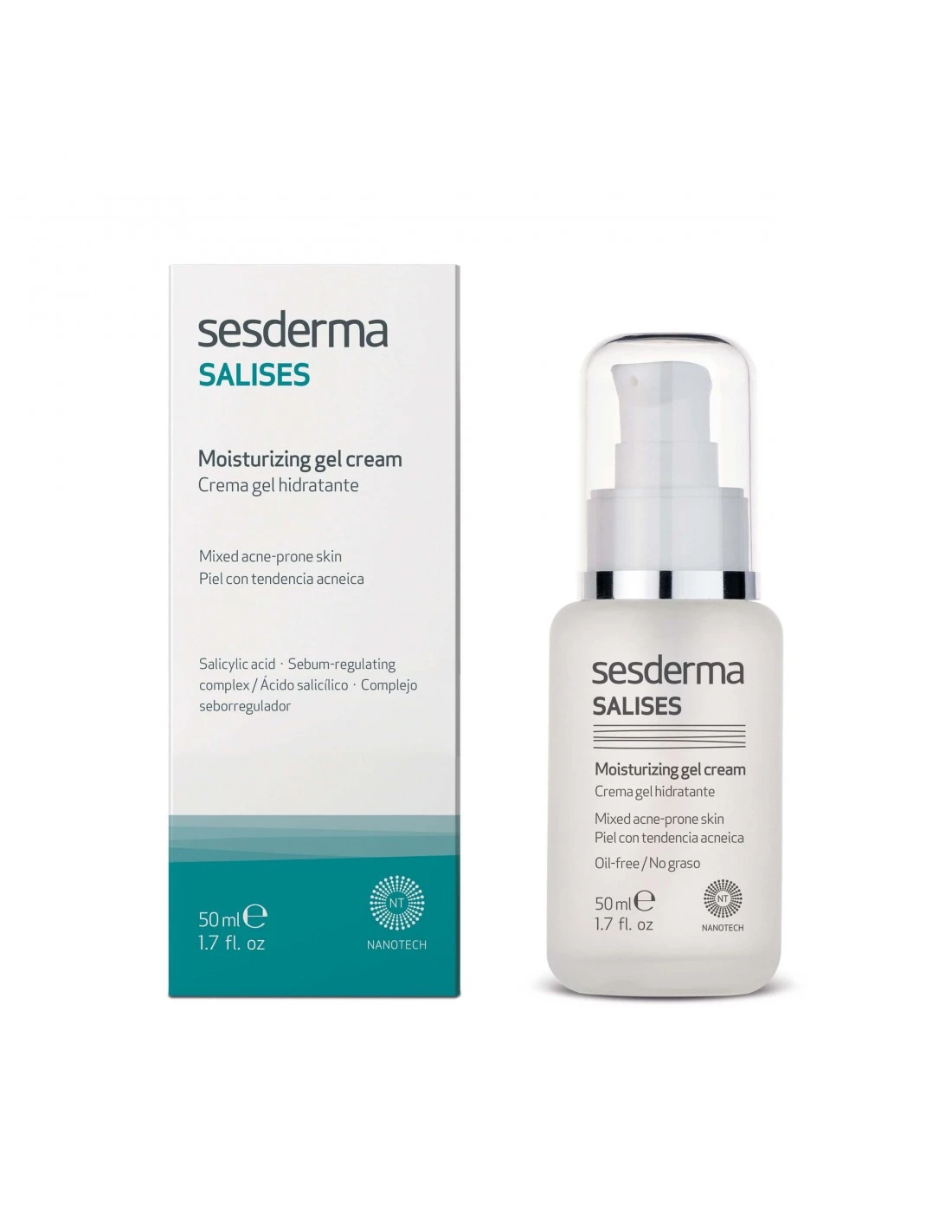 SESDERMA SALISES CREMA GEL HIDRATANTE 50ML 3 SESDERMA SALISES CREMA GEL HIDRATANTE 50ML