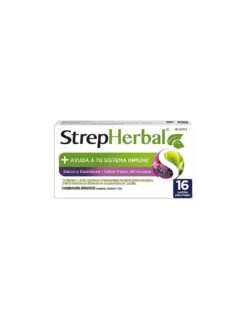STREPHERBAL 16 PASTILLAS PARA CHUPAR SABOR SAUCO Y EQUINACEA