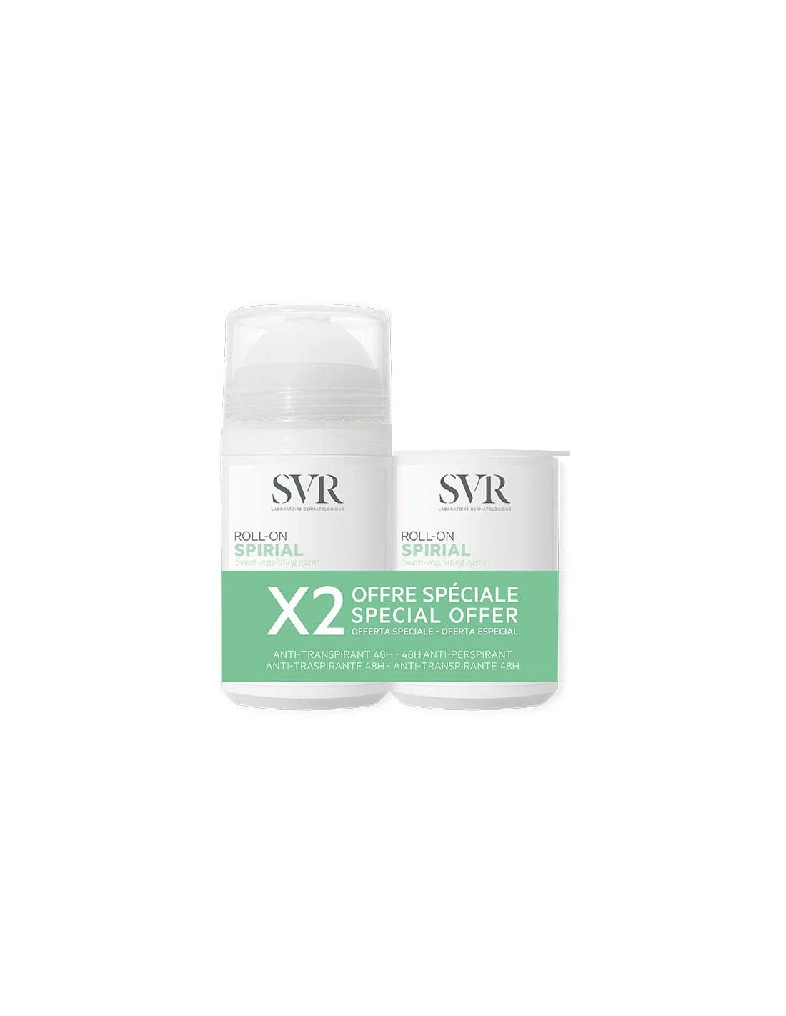 SVR SPIRIAL ROLL-ON 50ML + RECARGA 50ML 3 SVR SPIRIAL ROLL-ON 50ML + RECARGA 50ML