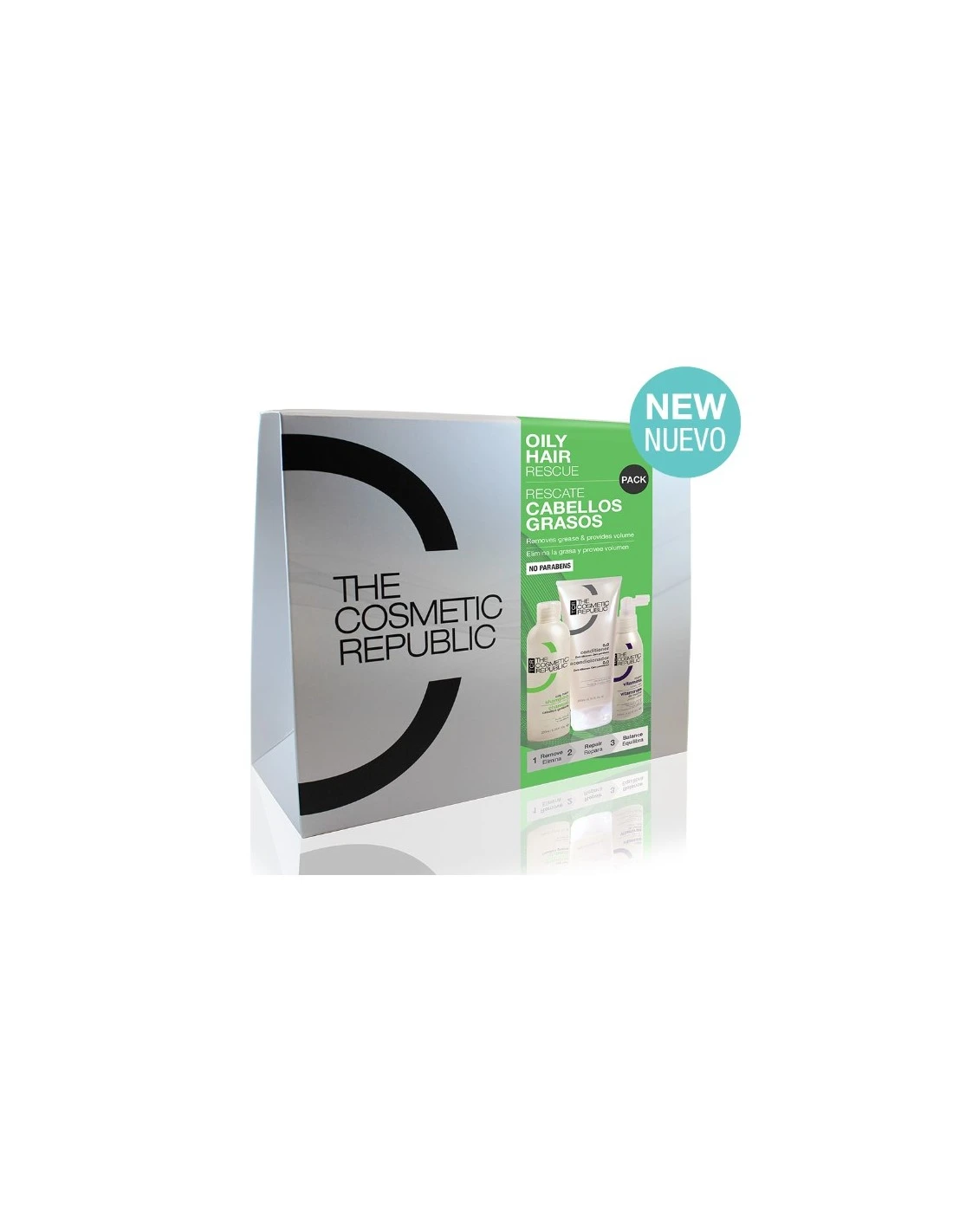 THE COSMETIC REPUBLIC OILY HAIR RESCUE PACK 3 THE COSMETIC REPUBLIC OILY HAIR RESCUE PACK